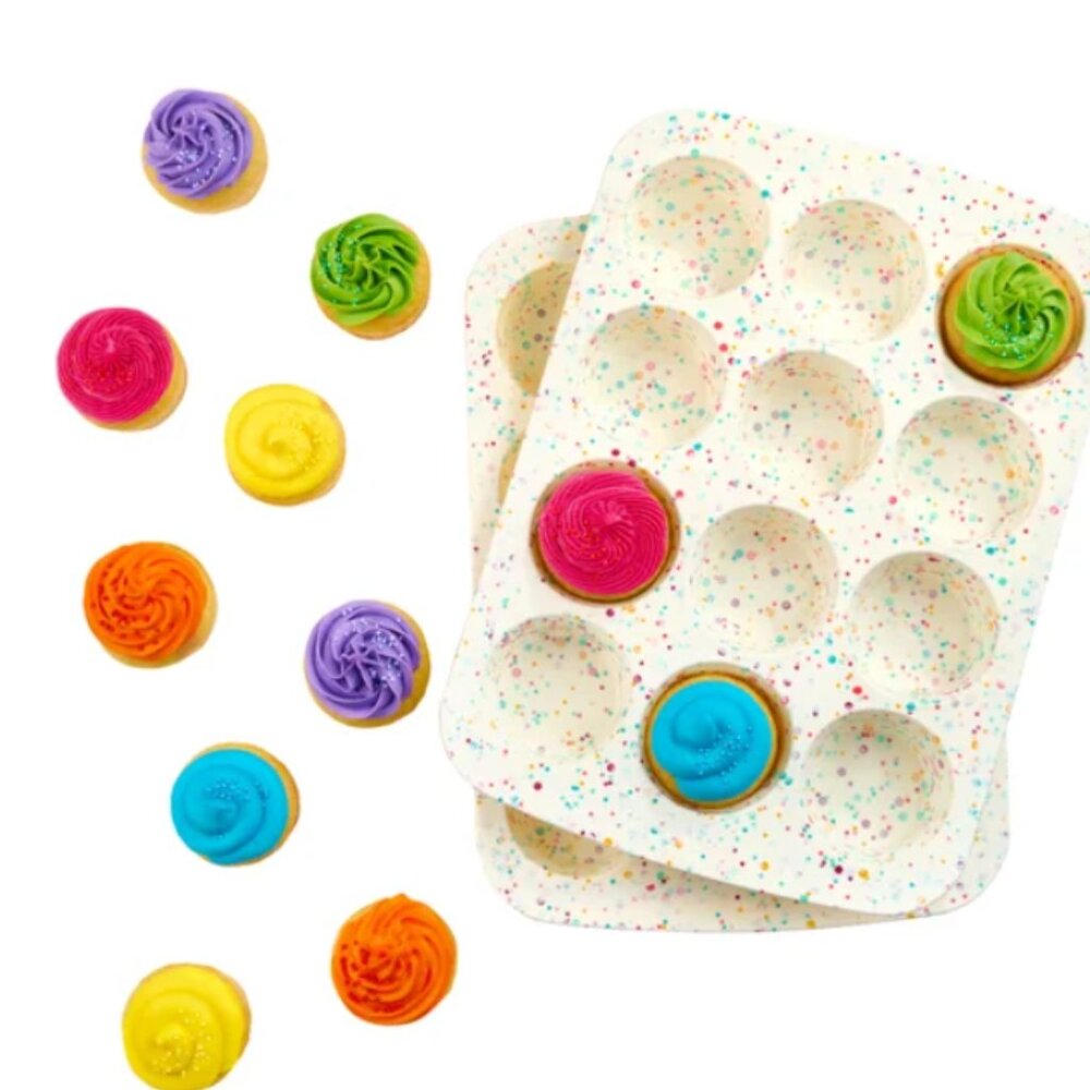 Trudeau Silicone 12-count Muffin/Cupcake Pan (Pack of 2)